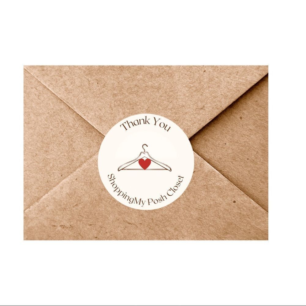 60 pcs 1.75" Poshmark Thank You Stickers